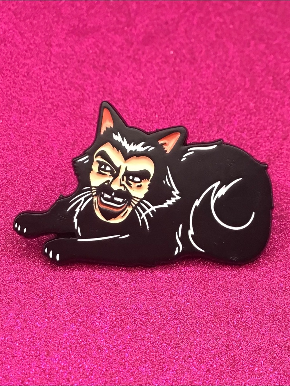 Cat Man Enamel Pin